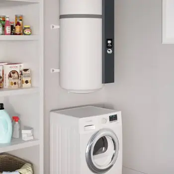Chauffe-eau thermodynamique au-dessus d'une machine à laver à Toul 54200