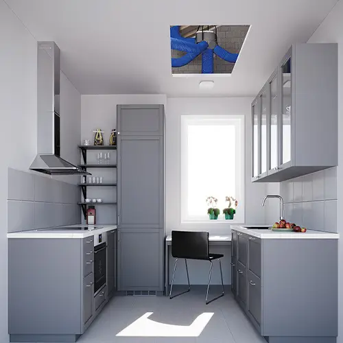 Ventilation VMC dans une cuisine