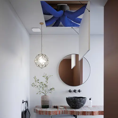 Ventilation VMC dans une salle de bain
