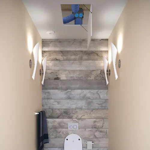 Ventilation VMC dans les toilettes